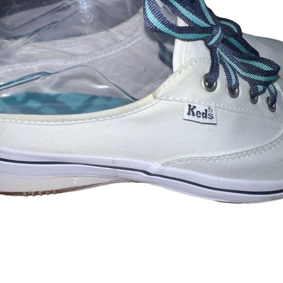 KEDS WOMEN'S SIZE 6.5 White FABRIC SLIP-ON BACKLESS MULES SNEAKERS - Picture 4 of 7